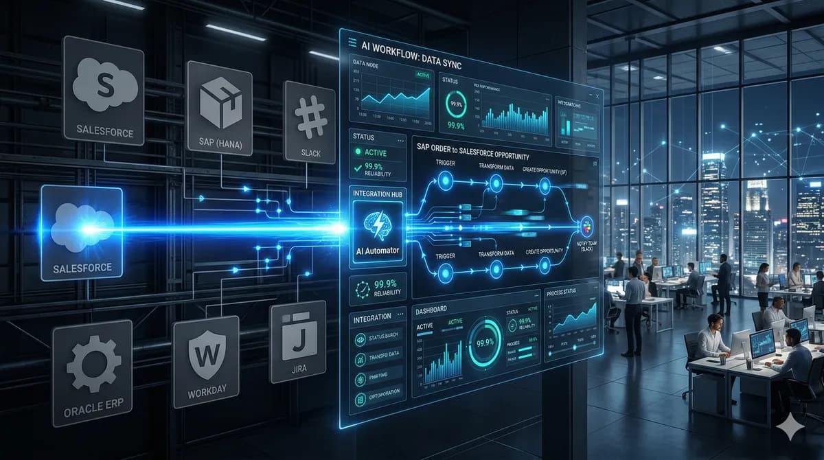 API node connections and workflow UI linking enterprise software